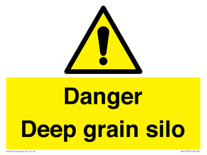 Danger Deep grain silo